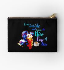 Mary Poppins Quote Zipped Pencil Case Bow Charm Stationery Genuine Disney