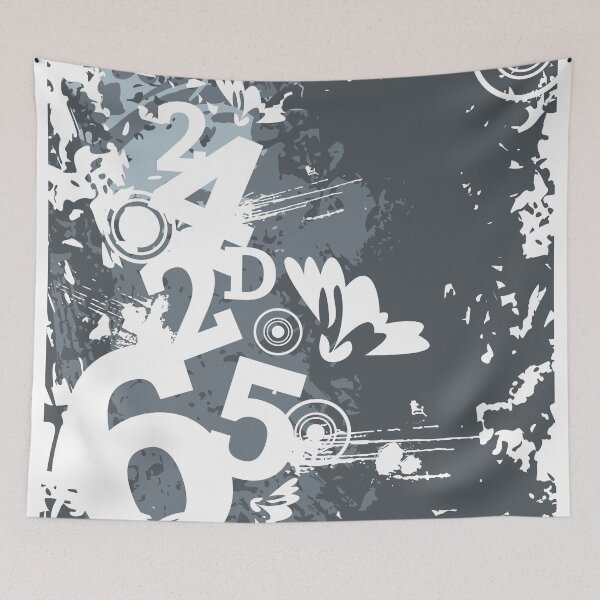 Item preview, Abstract Alphanumeric Geometric Designs designed and sold by allovervintage.