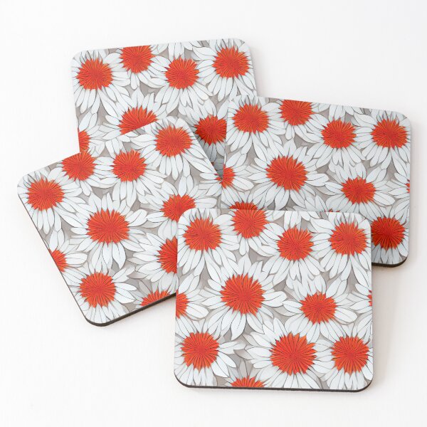 Item preview, Red and White Chrysanthemum Flowers designed and sold by Lap Huynh.