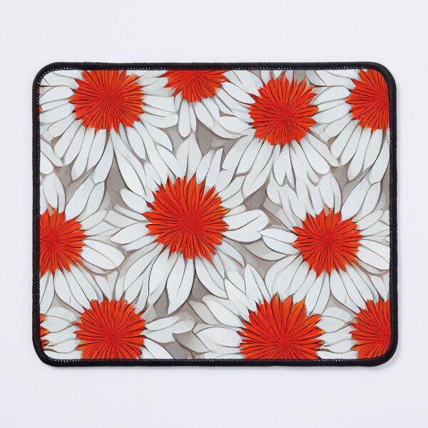 Item preview, Red and White Chrysanthemum Flowers designed and sold by Lap Huynh.