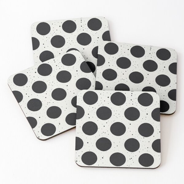 Item preview, Black and White Speckled Polka Dot Pattern designed and sold by DirtyBirdLad.