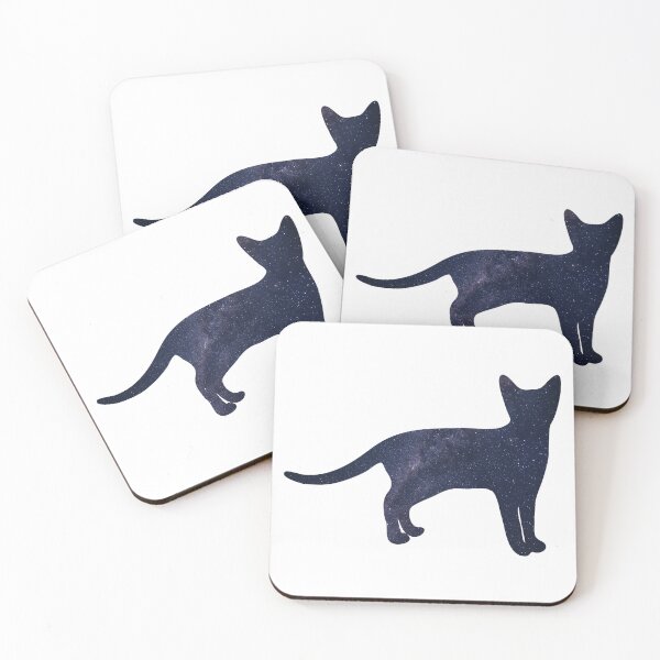 Item preview, Glowing Milky Way On Dark Skyy Cat | Cute Cat designed and sold by BopleDesigns.