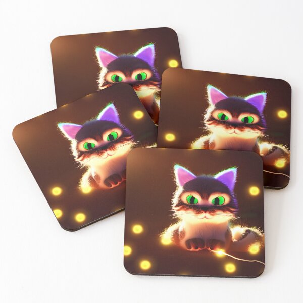 Aperçu de l'œuvre Chat avec des lumières créée et vendue par NitaBond.