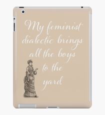 Humorous Feminist design, sign, text, words, humor iPad Case/Skin