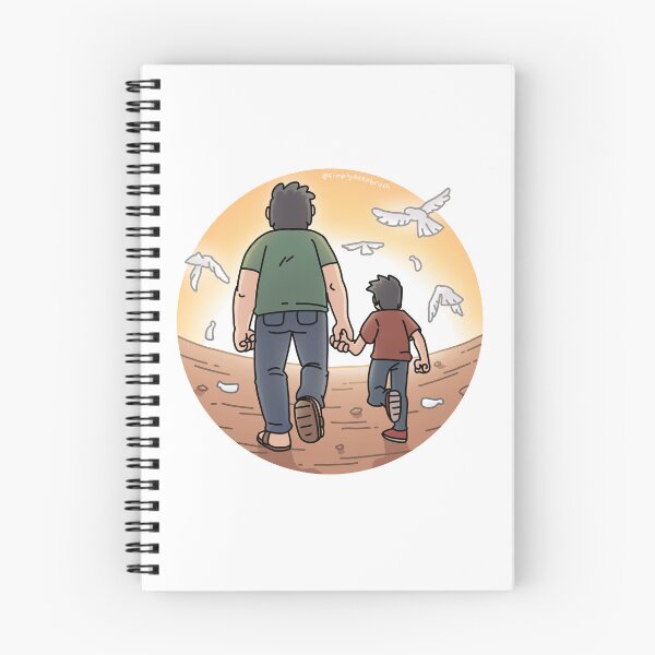 Item preview, Father Dad and Son Holding Hand Cartoon designed and sold by SimplyDeepBrush.