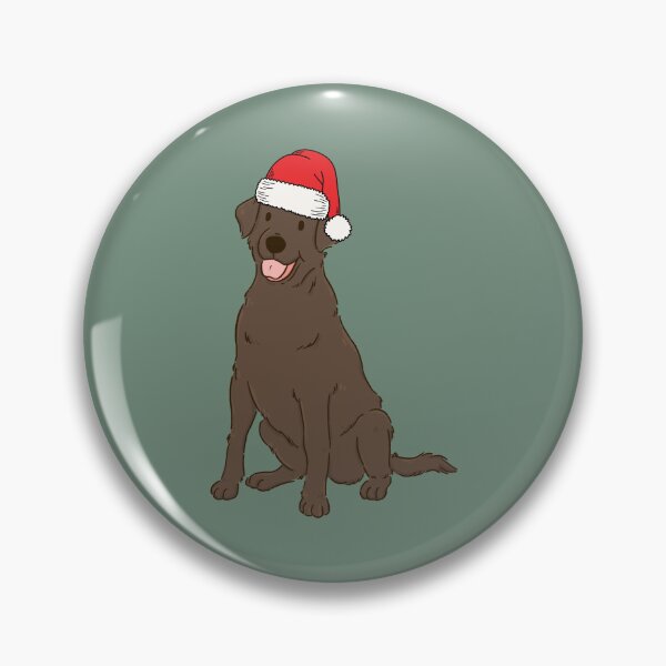 Item preview, Chocolate Lab Labrador Retriever Christmas Santa Dog Holiday designed and sold by thepawster.