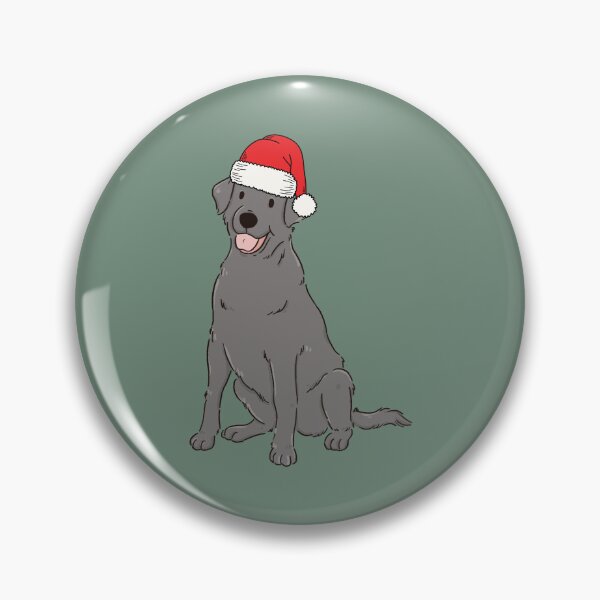 Item preview, Silver Lab Labrador Retriever Christmas Santa Gray Dog Holiday designed and sold by thepawster.