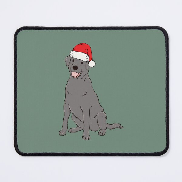 Item preview, Silver Lab Labrador Retriever Christmas Santa Gray Dog Holiday designed and sold by thepawster.