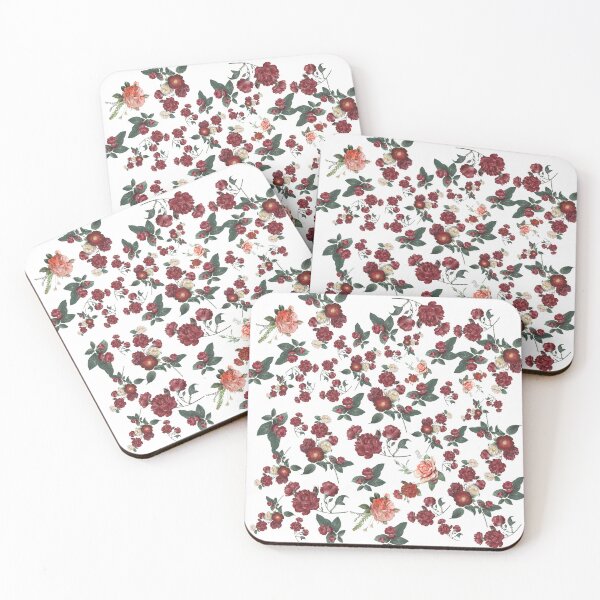 Item preview, Colorful Watercolor Red Roses Illustration Pattern. designed and sold by PlantKind.