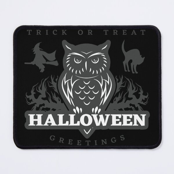 Item preview, Halloween owl greetings designed and sold by snowgirlshop.
