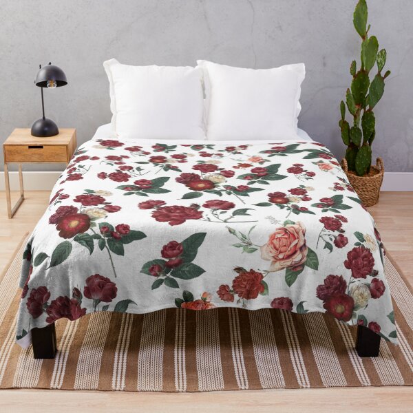 Item preview, Colorful Watercolor Red Roses Illustration Pattern. designed and sold by PlantKind.