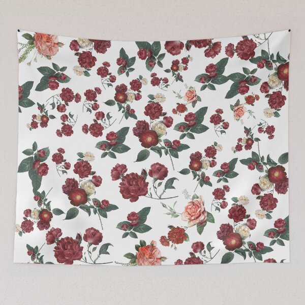 Item preview, Colorful Watercolor Red Roses Illustration Pattern. designed and sold by PlantKind.