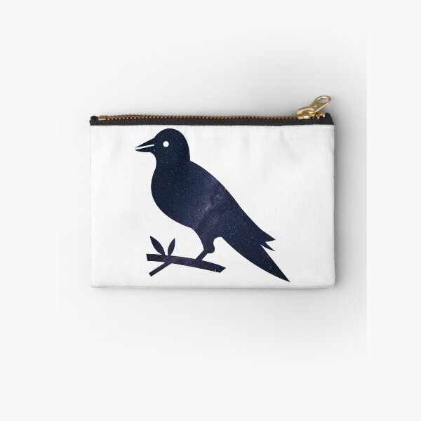 Item preview, Glowing Milky Way On Dark Sky Crow | Cute Crow designed and sold by BopleDesigns.