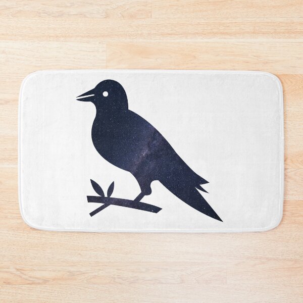 Item preview, Glowing Milky Way On Dark Sky Crow | Cute Crow designed and sold by BopleDesigns.