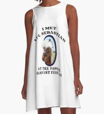 Ich habe Lil Sebastian getroffen A-Linien Kleid