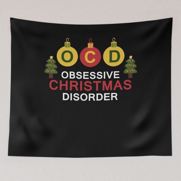 Item preview, Funny OCD Obsessive Christmas Disorder designed and sold by mkzmerch.