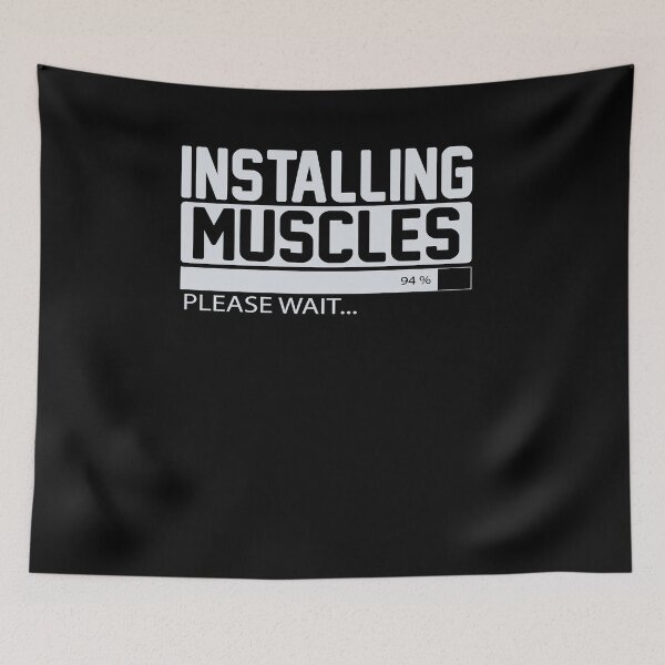 Item preview, Funny Gym Installing Muscles Fitness designed and sold by mkzmerch.