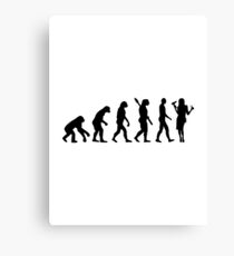Evolution Hairdresser Canvas Print