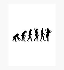 Evolution Hairdresser Photographic Print