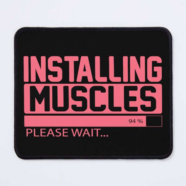 Item preview, Red Funny Gym Installing Muscles Fitness Loading Bar designed and sold by mkzmerch.