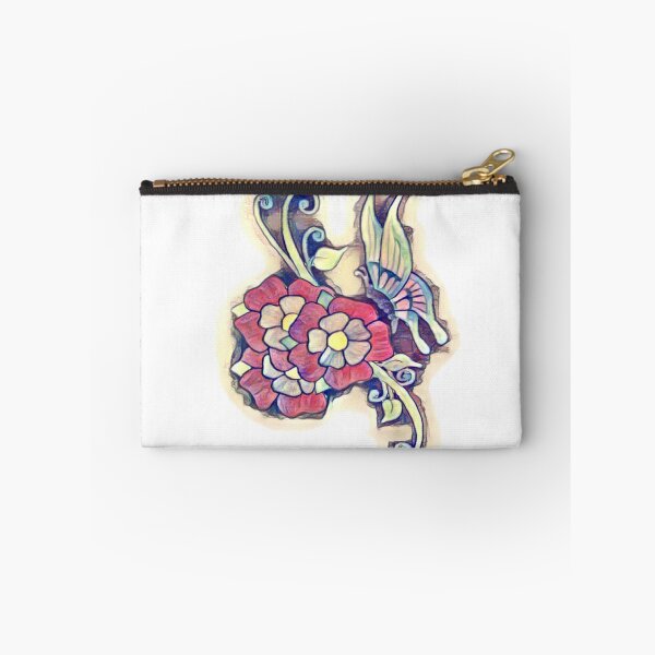Item preview, Butterfly with pink Tudor Roses designed and sold by KerrySewInTime.