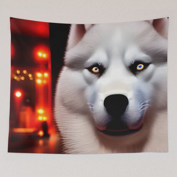Item preview, Siberian Husky king fat dog #3 designed and sold by supeart.