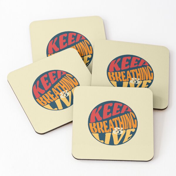 Item preview, reminder sentence "Keep Breathing & Live" designed and sold by maarse.