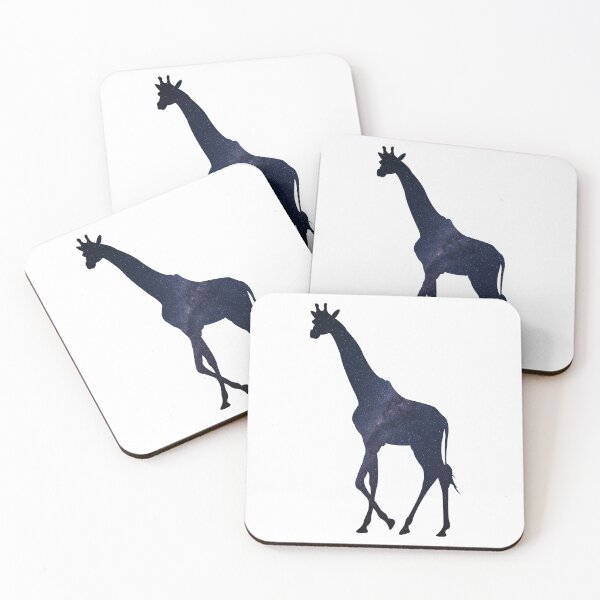 Item preview, Glowing Milky Way On Dark Sky Giraffe | Cute Giraffe designed and sold by BopleDesigns.