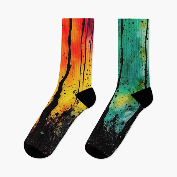 Item preview, Cypress Trees Artistic Splatter Colorful Waterpaints designed and sold by ChasmicArt.