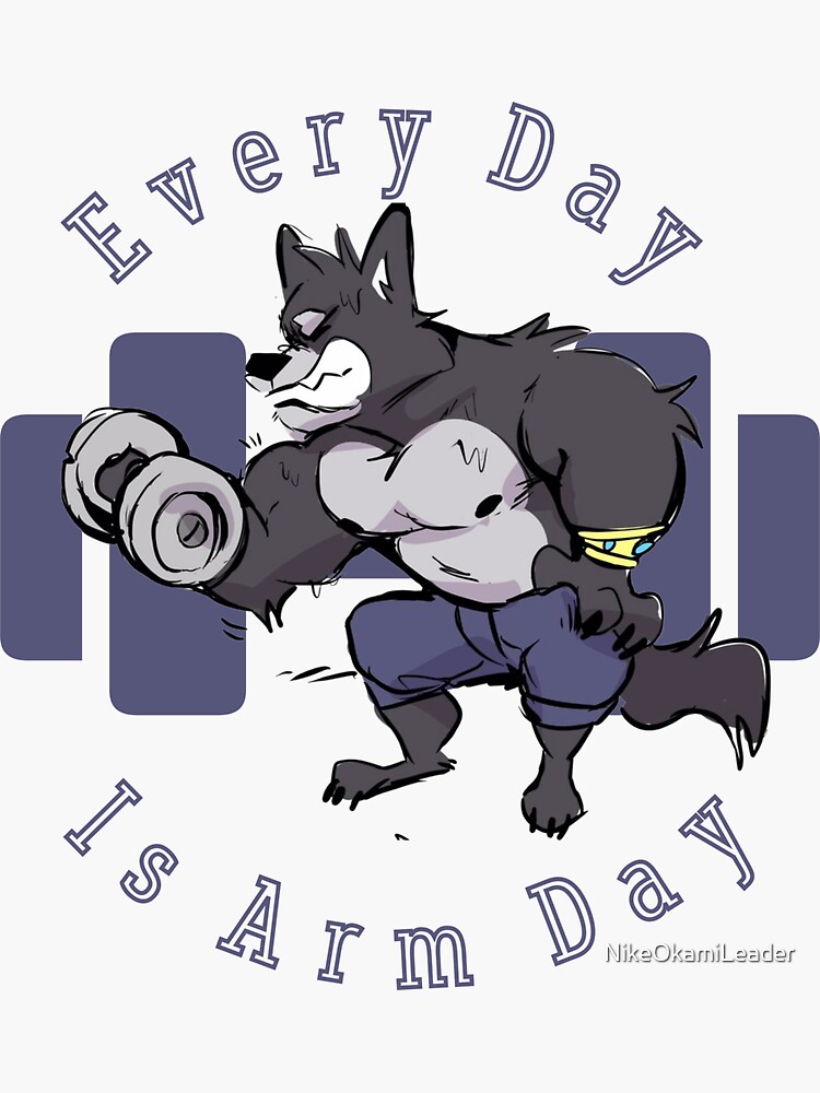 "Every Day Is Arm Day Amicus Adastra Vn" Sticker for Sale by