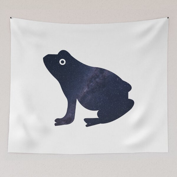 Item preview, Glowing Milky Way On Dark Sky Frog | Cute Frog designed and sold by BopleDesigns.
