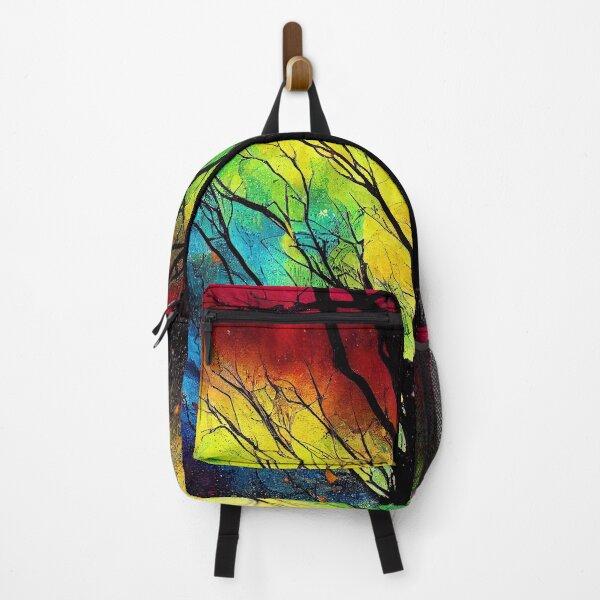 Item preview, Cypress Tree of Life Artistic Splatter Colorful Waterpaints designed and sold by ChasmicArt.