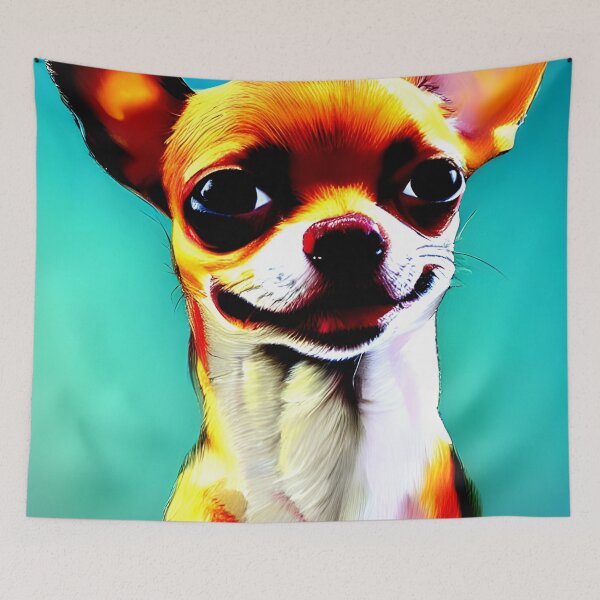 Item preview, Chihuahua colorful art painting dog #6 designed and sold by supeart.