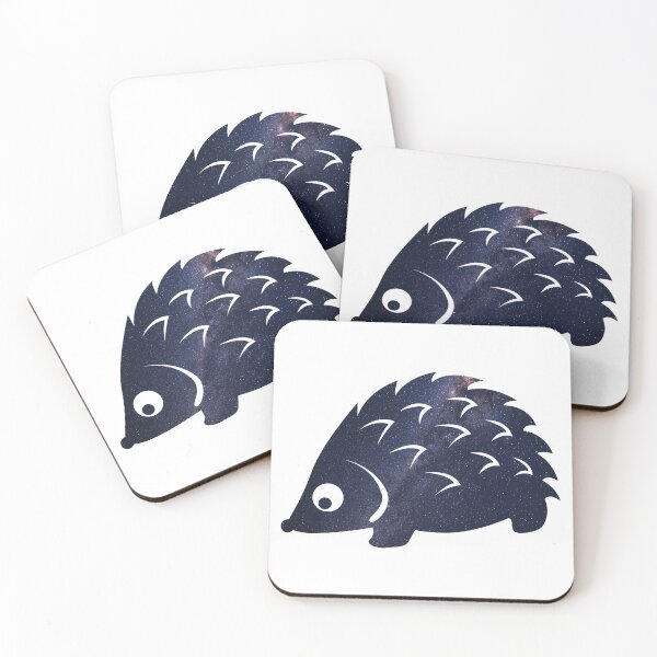 Item preview, Glowing Milky Way On Dark Sky Hedgehog | Cute Hedgehog designed and sold by BopleDesigns.