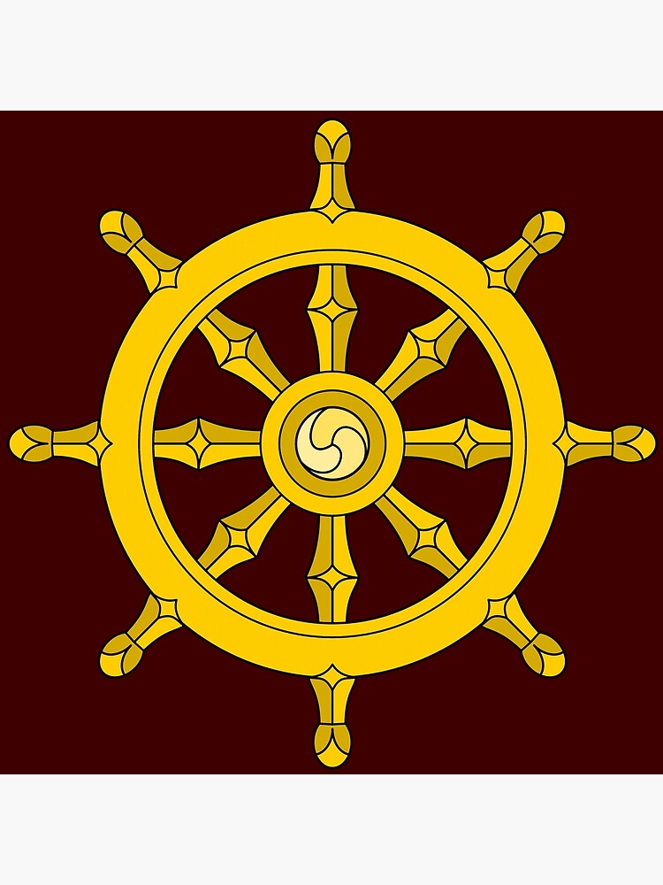 "Dharma Wheel" Photographic Print by symbols Redbubble