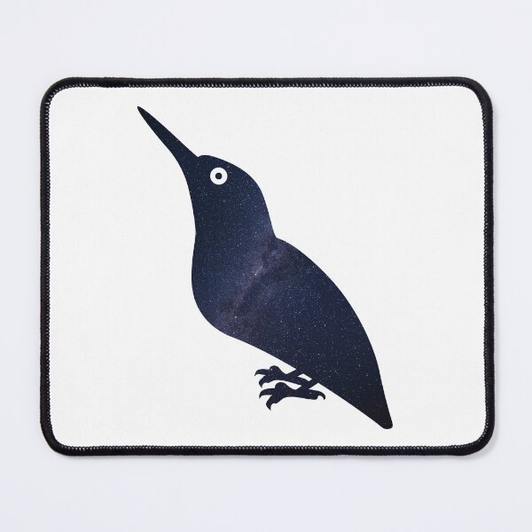 Item preview, Glowing Milky Way On Dark Sky Kingfisher | Cute Kingfisher designed and sold by BopleDesigns.