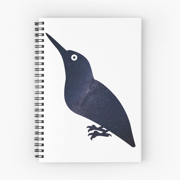Item preview, Glowing Milky Way On Dark Sky Kingfisher | Cute Kingfisher designed and sold by BopleDesigns.