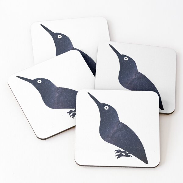 Item preview, Glowing Milky Way On Dark Sky Kingfisher | Cute Kingfisher designed and sold by BopleDesigns.