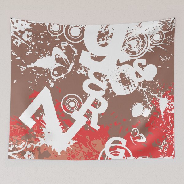 Item preview, Abstract Alphanumeric Geometric Design designed and sold by allovervintage.
