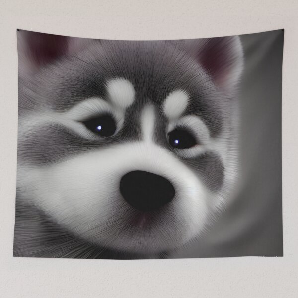 Item preview, Cute baby Siberian Husky dog #1 designed and sold by supeart.