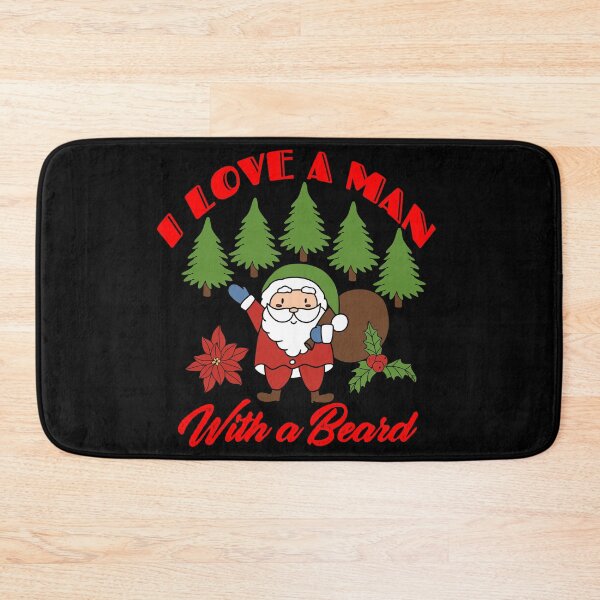 Item preview, I love a man with a beard, Santa Christmas Gift  designed and sold by sarodigiart.