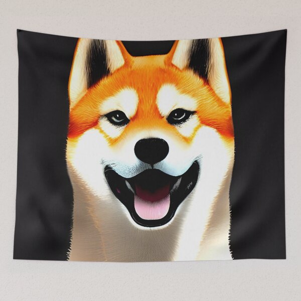 Item preview, Shiba Inu portrait - dog art painting #9 designed and sold by supeart.