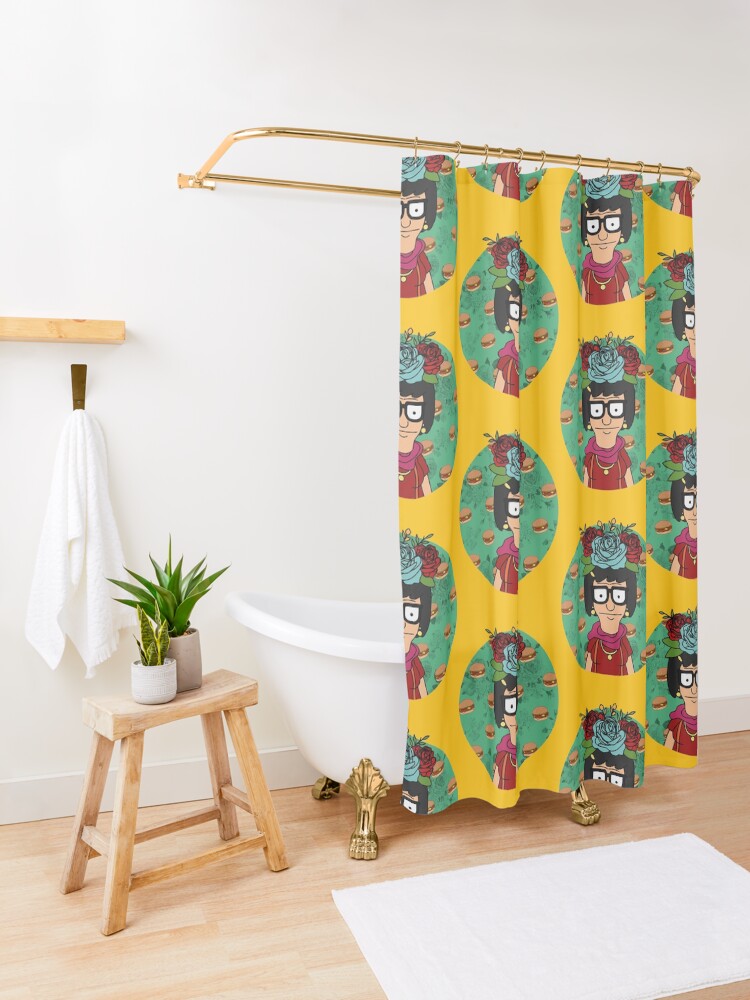 Alternate view of Tina Kahlo Shower Curtain