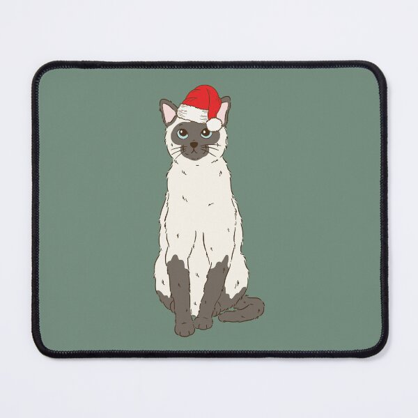 Item preview, Siamese Cat Christmas Santa Meezer Mese Cat Holiday designed and sold by thepawster.