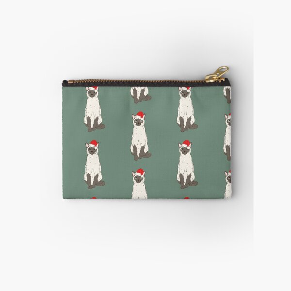 Item preview, Siamese Cat Christmas Santa Meezer Mese Cat Holiday designed and sold by thepawster.
