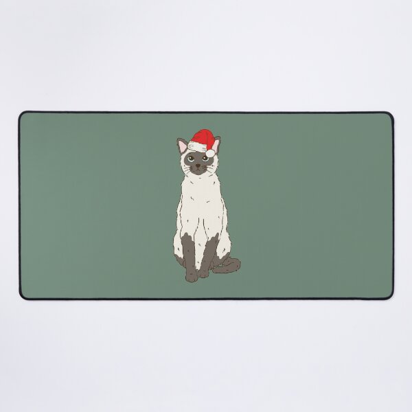 Item preview, Siamese Cat Christmas Santa Meezer Mese Cat Holiday designed and sold by thepawster.