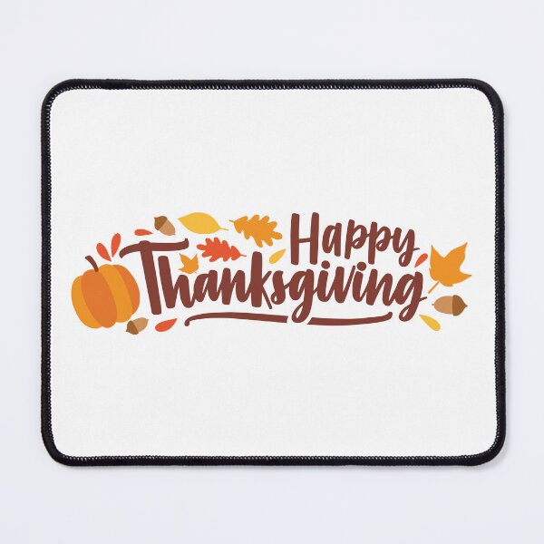 Item preview, Happy thanksgiving with leaf , pumpkins and autumn fruits designed and sold by JAG2B.