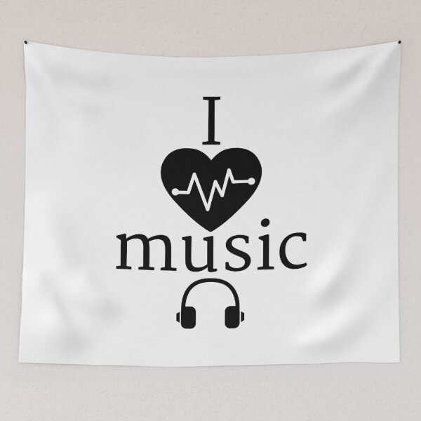 Item preview, I Love Music (heartbeat) designed and sold by spoeg.