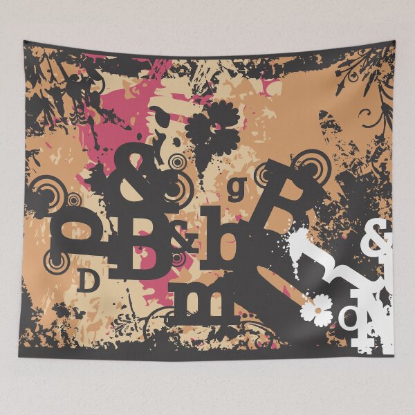 Item preview, Abstract Alphanumeric Geometric Design designed and sold by allovervintage.
