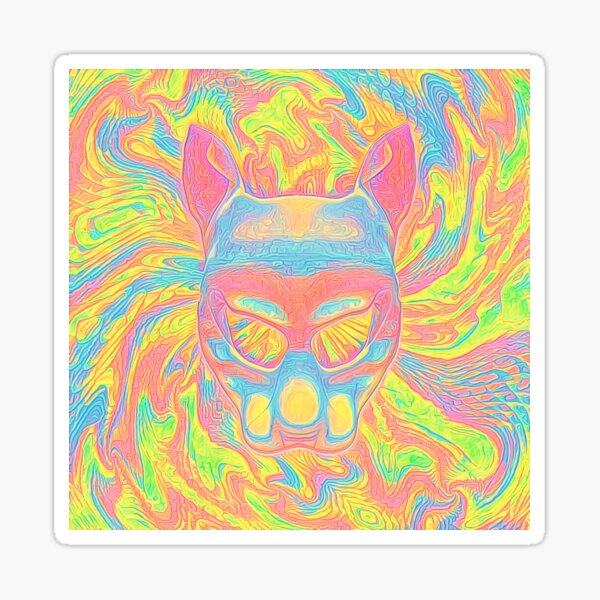 Abstract Mask Sticker